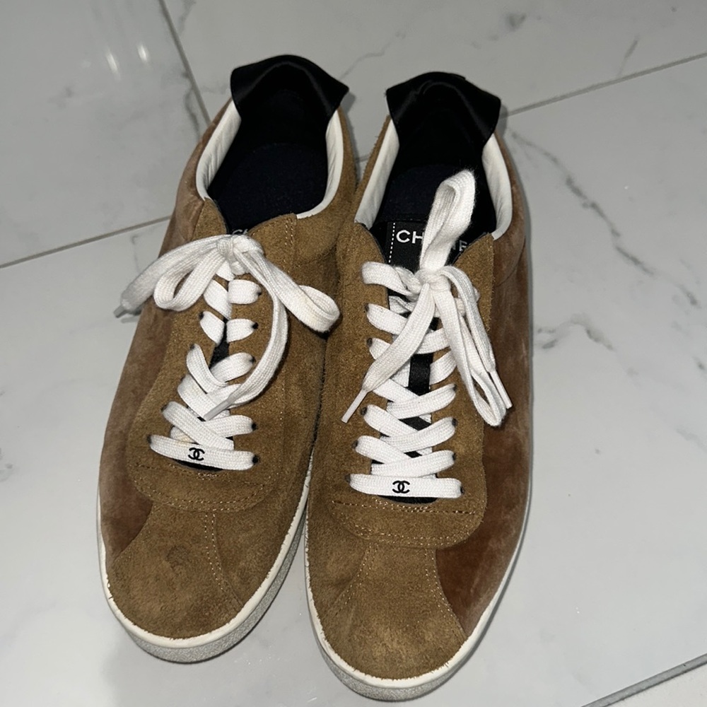 Suede & velvet Chanel sneakers